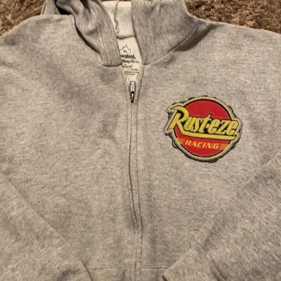 Boys Disneyland Edition Rust•eze Racing zip up hoodie sweater. - Picture 2 of 6